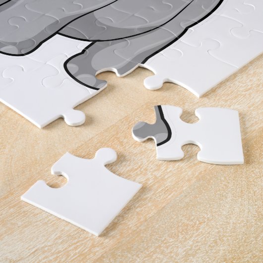 Elefant mit Flagge Puzzle (Seite)