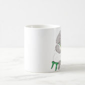 Elefant mit französischem Horn Kaffeetasse (Mittel)
