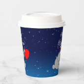 Elefant mit Geschenkpapier-Cup Pappbecher (Links)