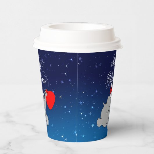 Elefant mit Geschenkpapier-Cup Pappbecher (Rechts)