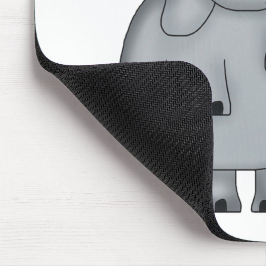 Elefant mit Herz-Ballon Mousepad (Ecke)