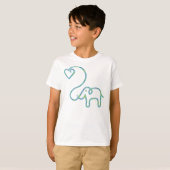 ELEFANT mit Herz T-Shirt (Vorne ganz)