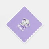 Elefant mit lavender teddy Bärennapf Serviette (Ecke)