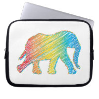 Elefant mit Linien