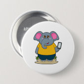 Elefant mit mobil button (Vorne & Hinten)