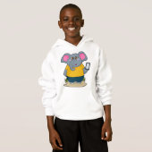 Elefant mit mobil hoodie (Vorne ganz)