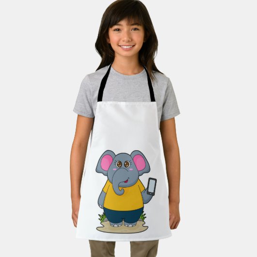 Elefant mit mobil schürze (Insitu)