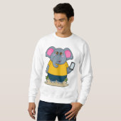 Elefant mit mobil sweatshirt (Vorne ganz)