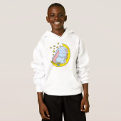 Elefant mit Mond und Sternen Hoodie (Vorne ganz)