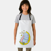 Elefant mit Mond und Sternen Schürze (Insitu)