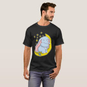 Elefant mit Mond und Sternen T-Shirt (Vorne ganz)