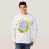Elefant mit Mond und Sternen T-Shirt (Vorne ganz)