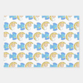 Elefant mit Moon Baby Design Geschenkpapier Set (Vorderseite)
