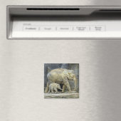 Elefant mit Neugeborener Magnet (In Situ (Geschirrspüler))