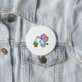 Elefant mit Pflanze Button (Beispiel)
