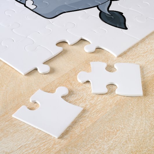 Elefant mit Pflanze Puzzle (Seite)
