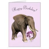 Elefant mit rosa Orchid (Vorne)