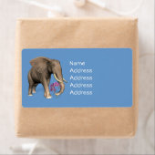 Elefant mit rosa Orchid (Insitu)