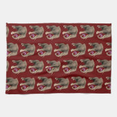 Elefant mit rosa Orchid Handtuch (Horizontal)