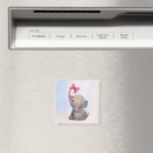 Elefant mit Schmetterling Aufkleber Magnet (In Situ (Geschirrspüler))