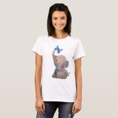 Elefant mit Schmetterling T-Shirt (Vorne ganz)