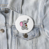 Elefant mit Schokoladeneis Button (Beispiel)