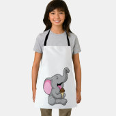 Elefant mit Schokoladeneis Schürze (Insitu)