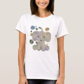 Elefant mit Seifenblasen T-Shirt (Vorderseite)