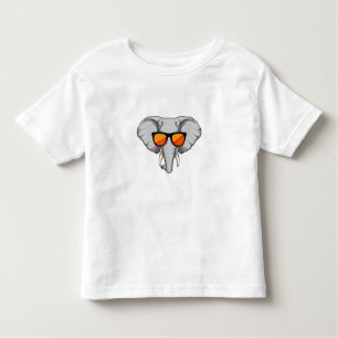 Elefant mit Sonnenbrille Kleinkind T-shirt