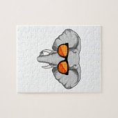Elefant mit Sonnenbrille Puzzle (Horizontal)