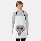 Elefant mit Sonnenbrille Schürze (Getragen)