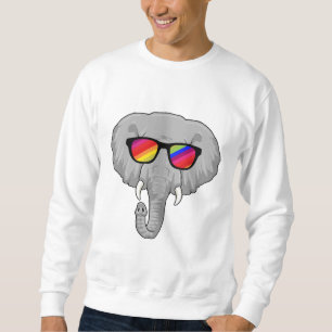 Elefant mit Sonnenbrille Sweatshirt