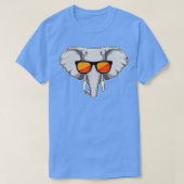 Elefant mit Sonnenbrille T-Shirt (Design vorne)