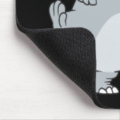 Elefant mit Trophäe-Cartoon Mousepad (Ecke)