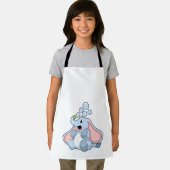 Elefant mit Wasserblasen Schürze (Insitu)