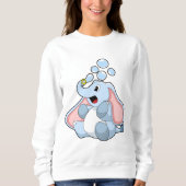 Elefant mit Wasserblasen Sweatshirt (Vorderseite)