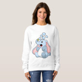 Elefant mit Wasserblasen Sweatshirt (Vorne ganz)