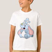 Elefant mit Wasserblasen T-Shirt (Vorderseite)