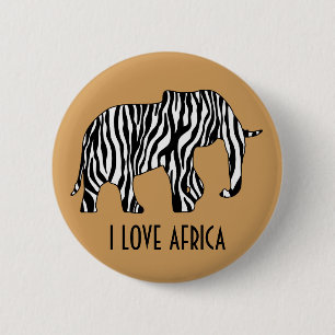 Elefant mit Zebrastreifen + Ihre Ideen Button
