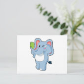 Elefant Mobil Postkarte (Stehend Vorderseite)