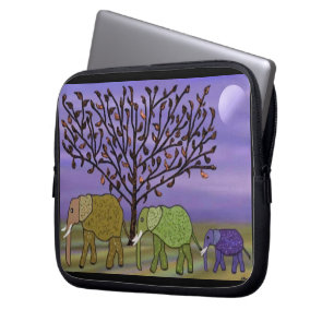 Elefant-Mond 10 Zoll Laptop-Hülse Laptopschutzhülle