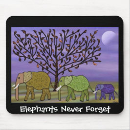 Elefant-Mond Mousepad