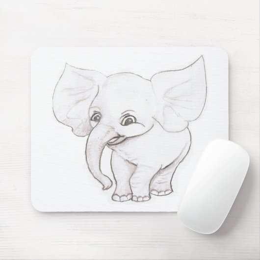 Elefant Mousepad (Mit Mouse)