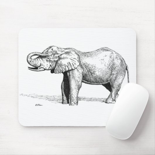 Elefant Mousepad (Mit Mouse)