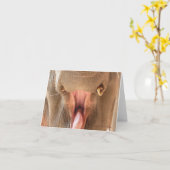 Elefant-Mund Notecard Karte (Gelbe Blume)