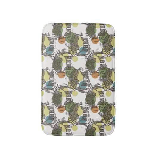 Elefant-Muster Badematte (Vorderseite Vertikal)