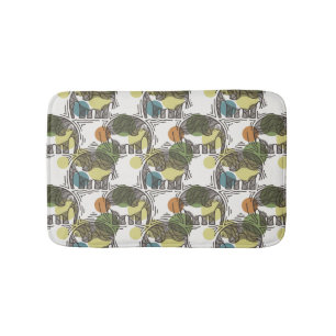 Elefant-Muster Badematte