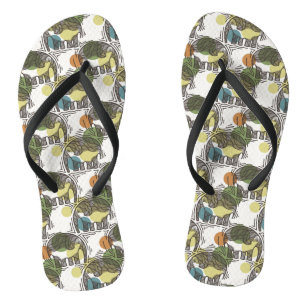 Elefant-Muster Badesandalen