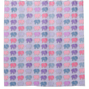 Elefant-Muster Duschvorhang
