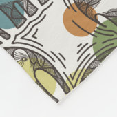 Elefant-Muster Fleecedecke (Ecke)